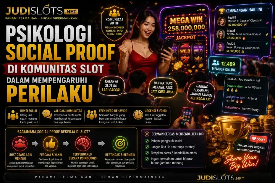 Psikologi Social Proof di Komunitas Slot dalam Mempengaruhi Perilaku