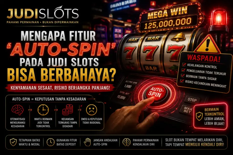 bahaya fitur auto spin pada judi slots