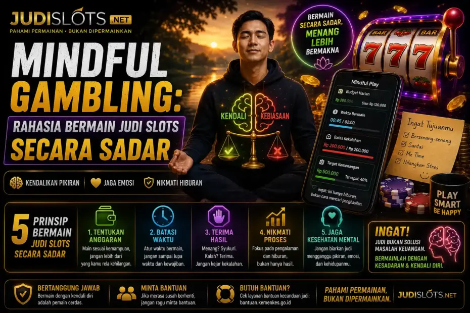 mindful gambling rahasia bermain judi slots secara sadar