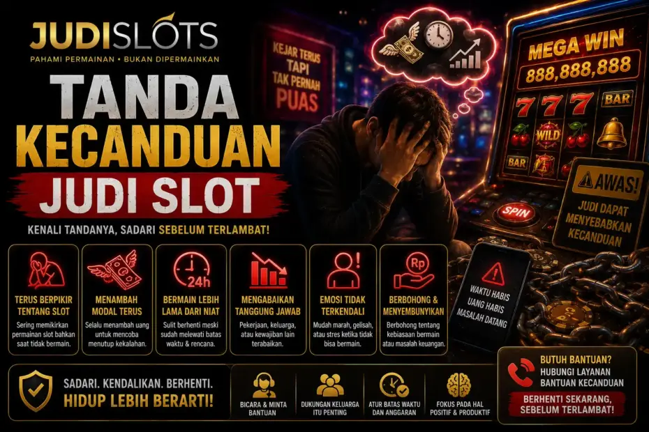 tanda kecanduan judi slot